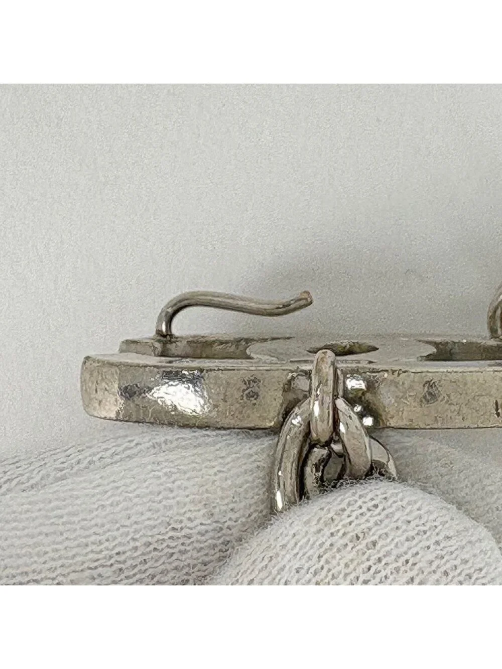 Chanel Belt CC Logo Chain Silver Plated Necklace